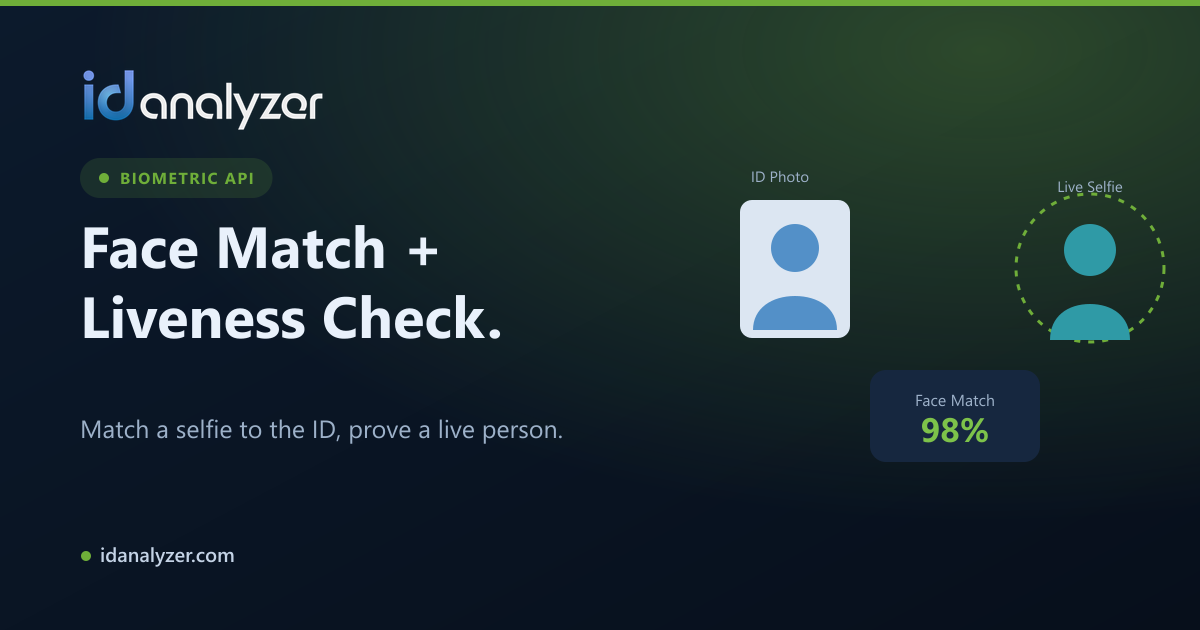 Biometric Face Verification API — Liveness Detection & Anti-Spoof | ID ...